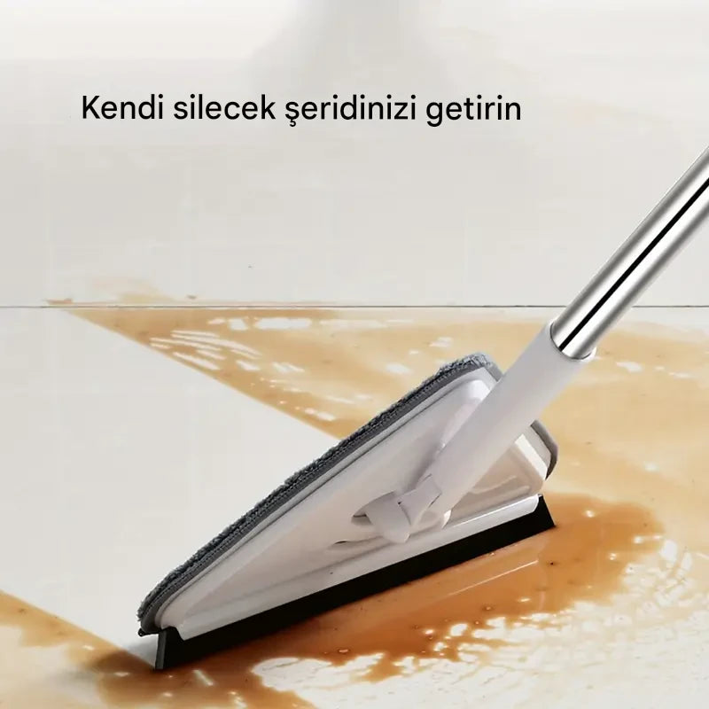 Üçgen Cam Silecek | Teleskopik Çubuk | Pencere Temizleme Fırçası | Profesyonel Ev Pencere Temizleyici
