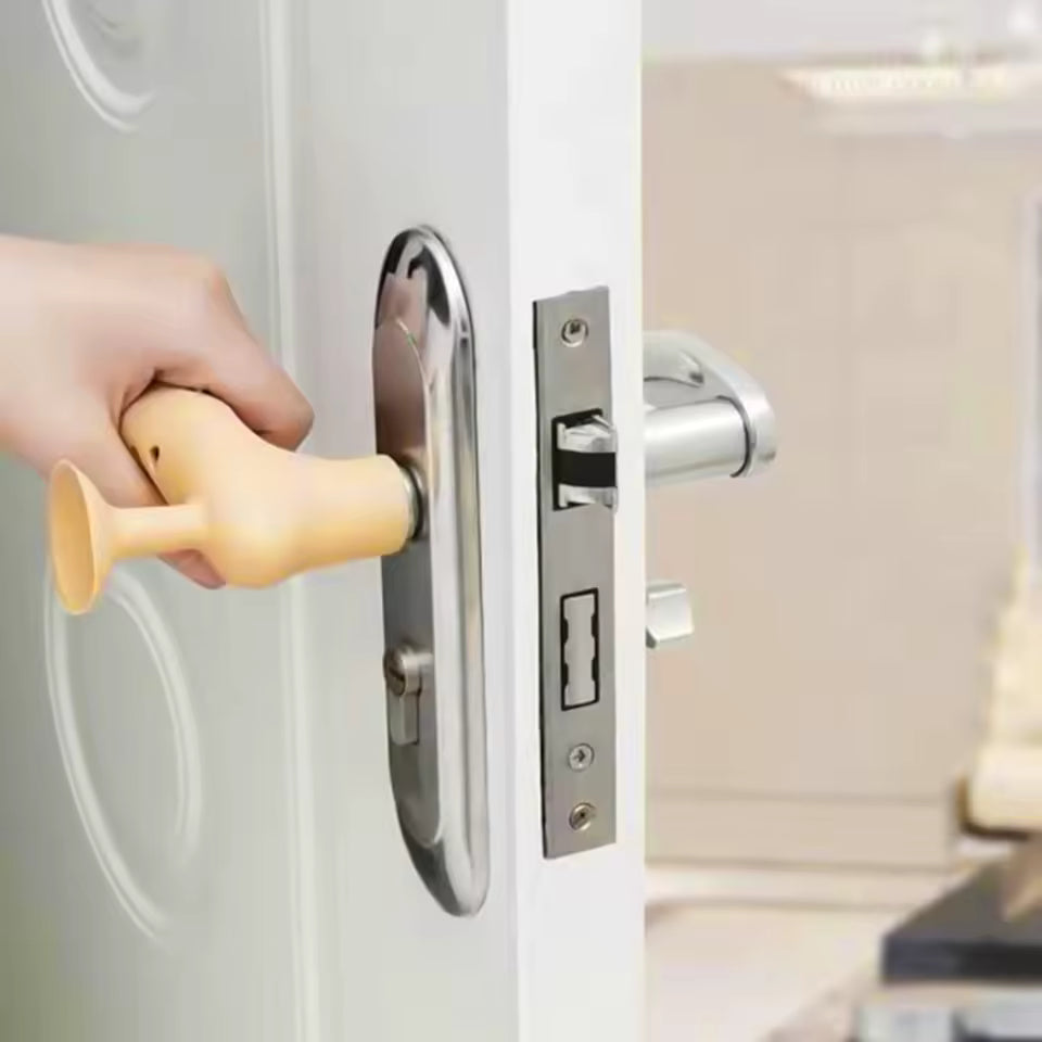 L Şekli Silikon | Kapı Kol Koruyucu | Anti-Çarpışma | Bebek Emniyet | Gürültüsüz Vantuz | Kapı Tokmağı Koruyucu