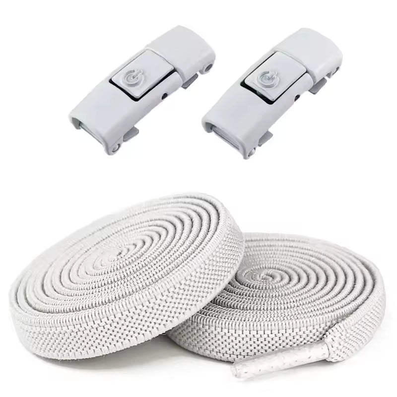 Yeni Elastik Dantel | Bağcık | Kravat | Ayakkabı Bağcıkları | Basın Kilit | Spor Ayakkabı | Çocuklar | Yetişkinler | 8MM | Düz Ayakkabı Bağı