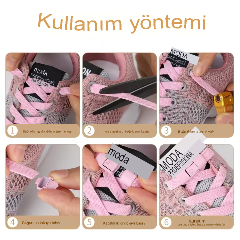 Yeni Elastik Dantel | Bağcık | Kravat | Ayakkabı Bağcıkları | Basın Kilit | Spor Ayakkabı | Çocuklar | Yetişkinler | 8MM | Düz Ayakkabı Bağı