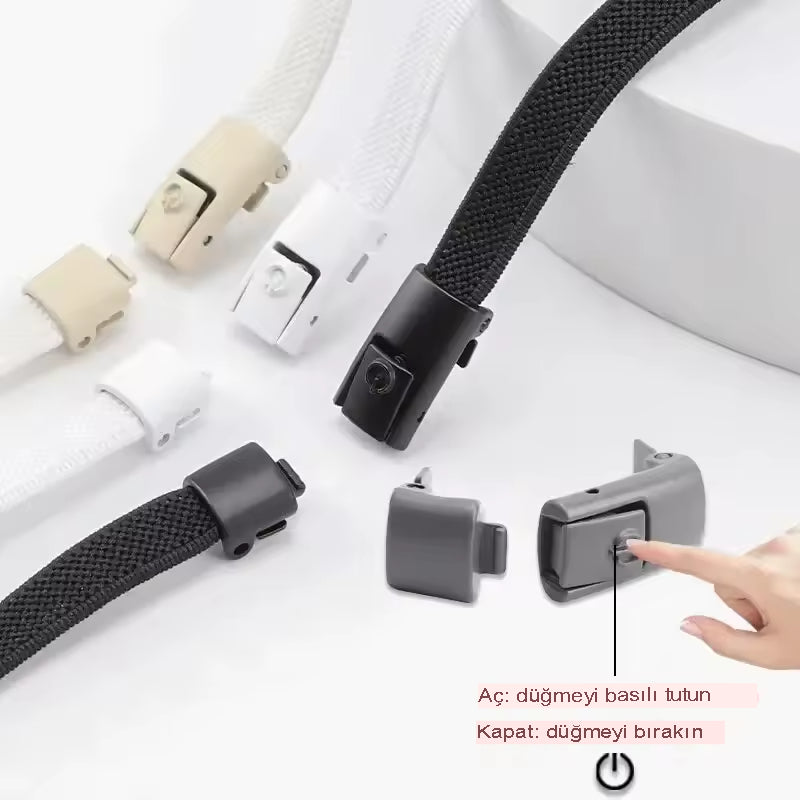 Yeni Elastik Dantel | Bağcık | Kravat | Ayakkabı Bağcıkları | Basın Kilit | Spor Ayakkabı | Çocuklar | Yetişkinler | 8MM | Düz Ayakkabı Bağı