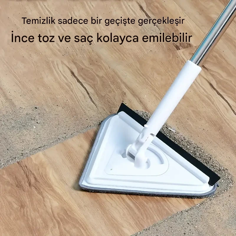 Üçgen Cam Silecek | Teleskopik Çubuk | Pencere Temizleme Fırçası | Profesyonel Ev Pencere Temizleyici