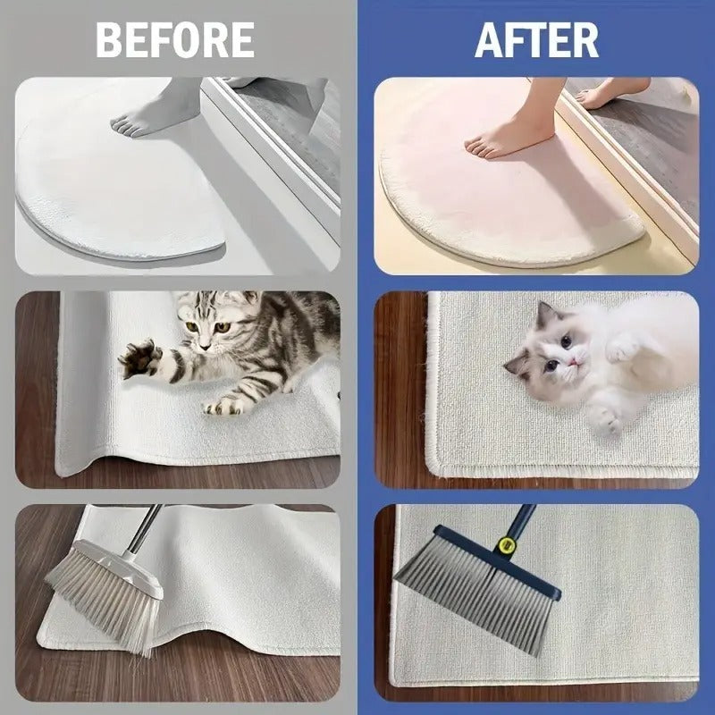 Tekrar Kullanılabilir Halı Tutucu | Kaymaz Halı Köşe Tutucu | Silikon Halı Tutucu | Üçgen Tasarım Halı Kaydırmaz | Halı Kaymasını Önleyici Aparat | Ev ve Ofis İçin Halı Köşe Sabitleyici | Halıyı Yerinde Tutar